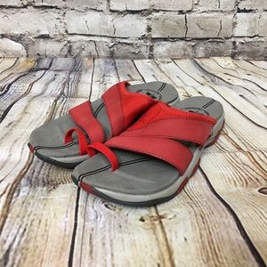 Merrell Red and Gray Sandals
